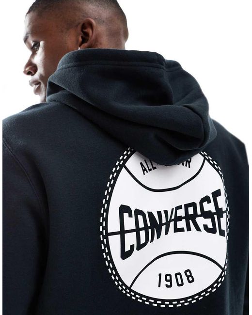 Converse Blue Retro Chuck Graphic Hoodie for men