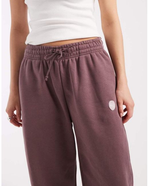 Nike Purple Phoenix Fleece Oversized High Waisted Joggers