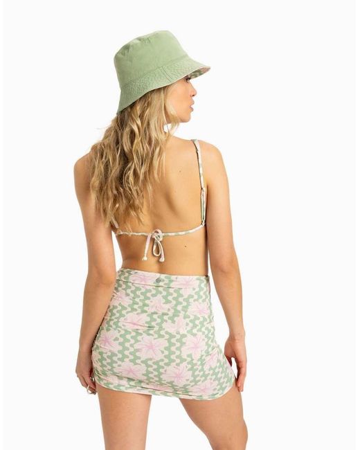 Roxy White Coconut Sunset Mini Skirt