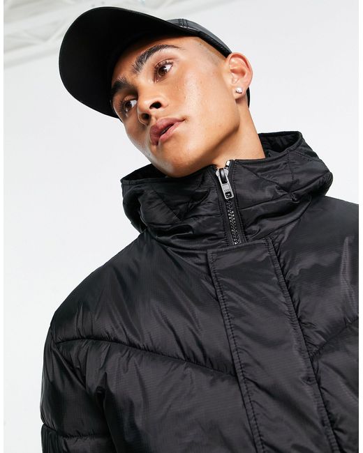 ASOS 4505 Oversized Puffer Jacket in Black for Men | Lyst