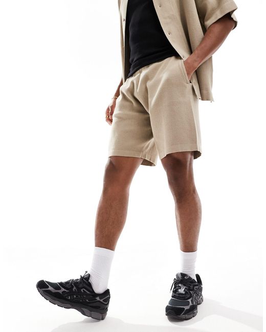ADPT Natural Knitted Shorts for men