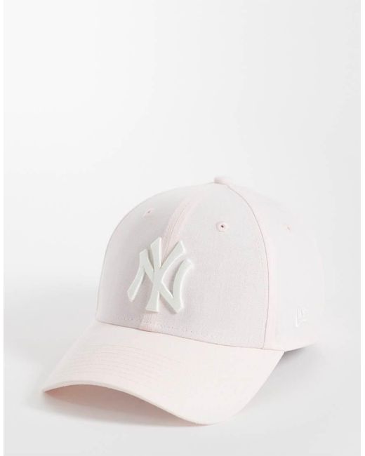 KTZ Natural Ny Yankees Womens 9forty Linen Cap