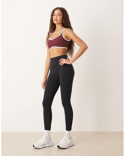 Abercrombie & Fitch Red Ypb Sweetheart Contrast Trim Sports Bra