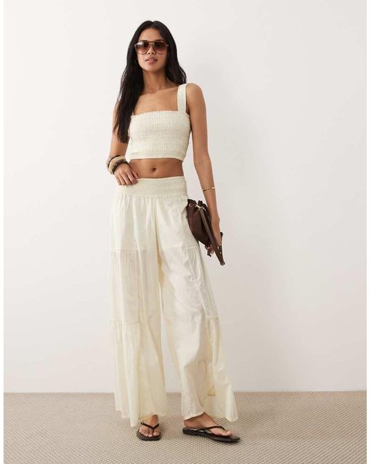 Iisla & Bird Natural Shirred Cami Top