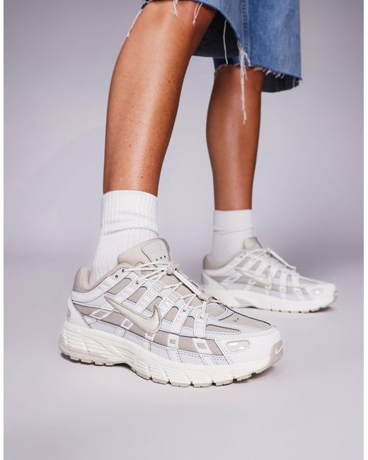 Nike White P-6000 Utility Trainers