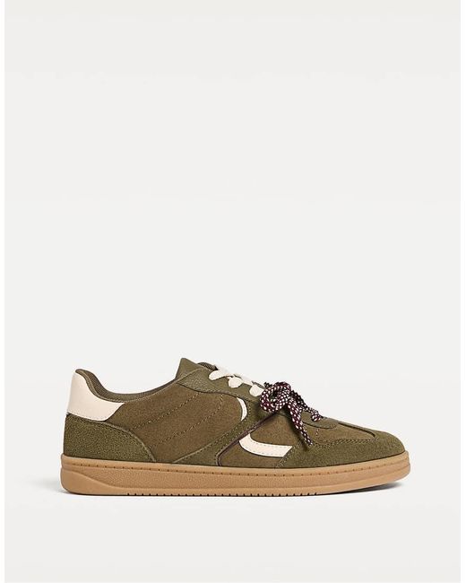 Stradivarius Green Retro Gum Sole Trainer