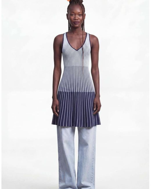 Desigual Blue Sleeveless Knit Dress