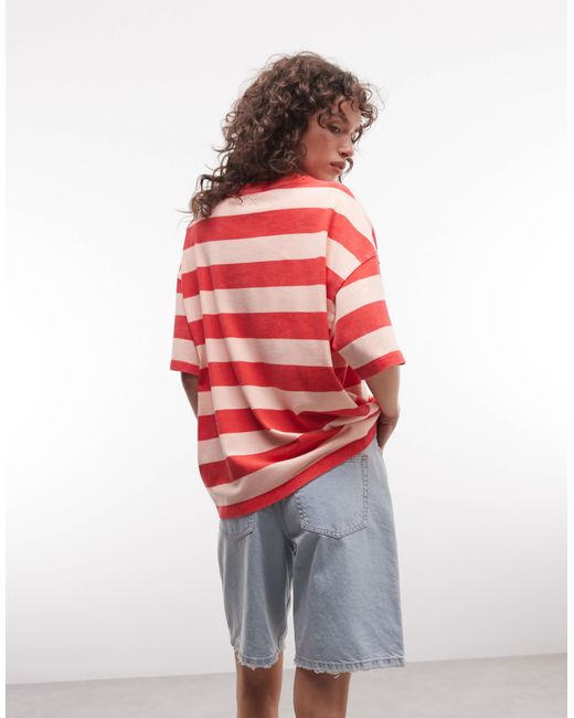 Collusion Red Relaxed Tee