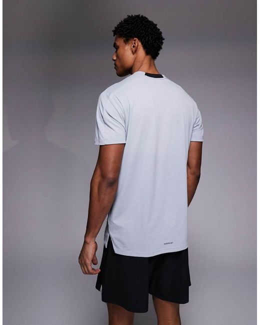 Adidas Originals Gray Adidas Training D4T T-Shirt for men