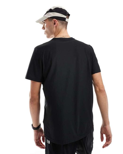 Adidas Originals Black Adidas Running Own The Run T-Shirt for men