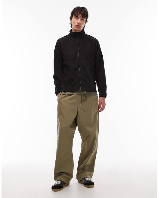 Timberland – jacke aus polarfleece in Black für Herren