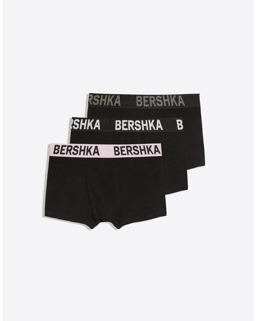 Bershka Green 3-pack Of Wide-waistband Boxers for men