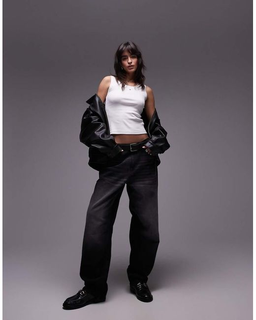 Top Blanco Básico Sin Mangas De Canalé De Tommy Hilfiger de color White