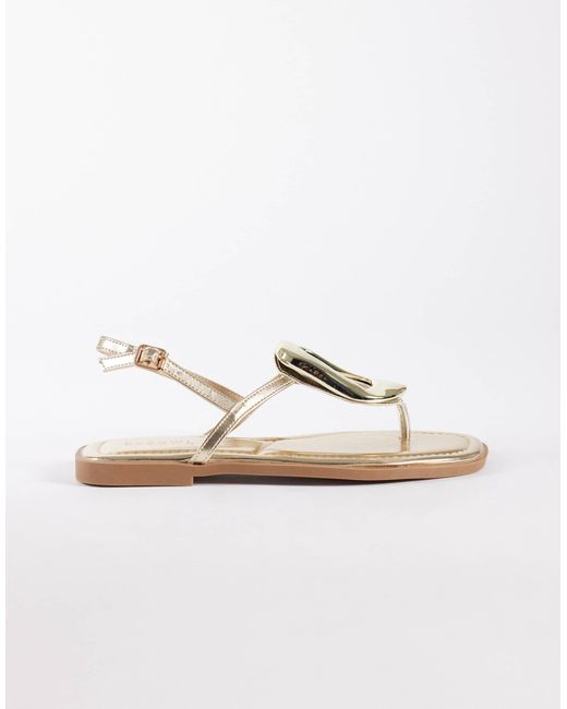 SEQWL White – flache sandalen