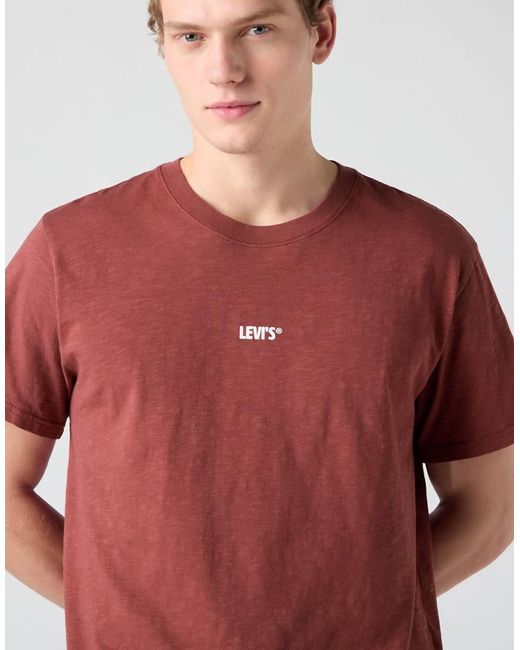 T-Shirt Comoda Rossa di Levi's in Red da Uomo