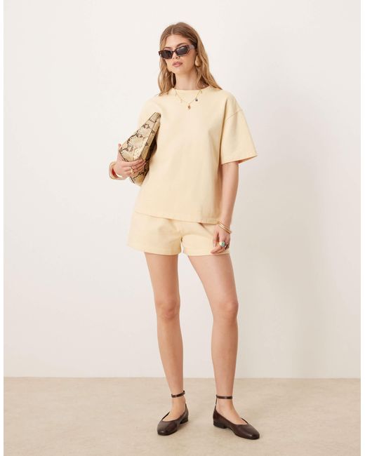 ASOS Natural – kastiges sweat-t-shirt