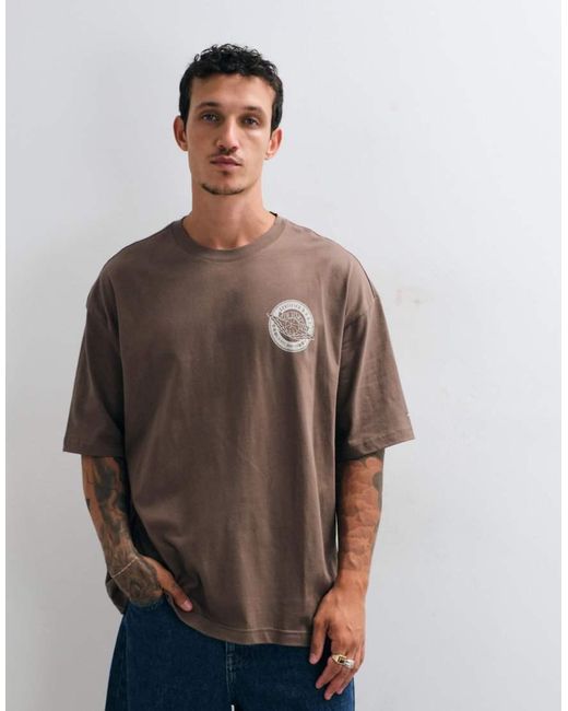Nike Blue Logo Back Print Oversized T-Shirt for men