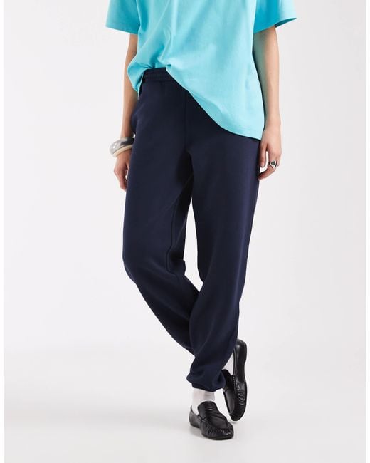 ASOS Blue Cuffed Brushback joggers