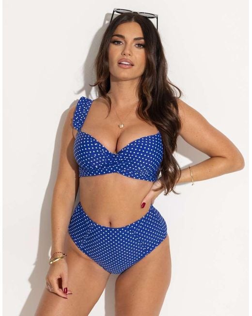 Pour Moi Blue Sicily High-Waist Tummy Control Brief