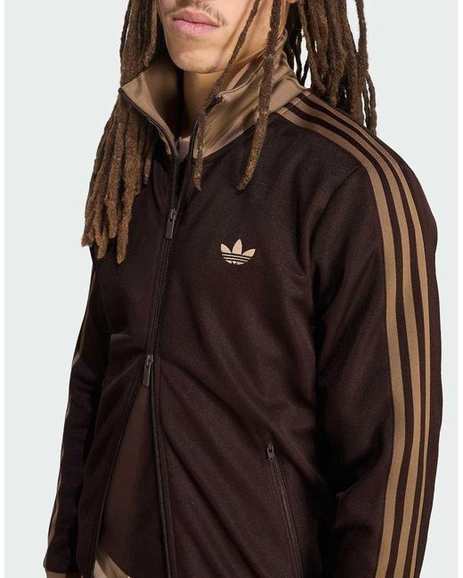 Adidas Originals Brown Classic Track Top for men