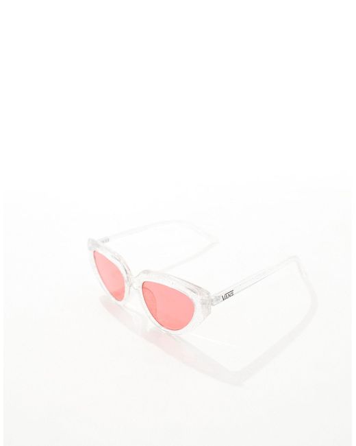 Shelby - occhiali da sole bianchi con lenti rosa di Vans in Black