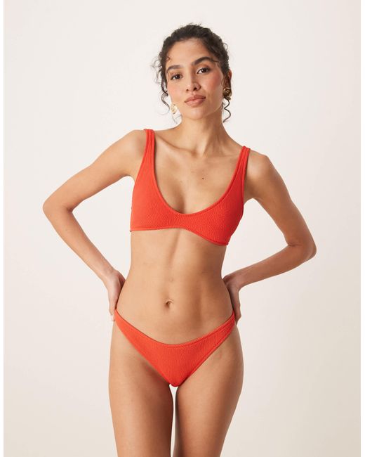 Mango Orange – strukturiertes bikinioberteil