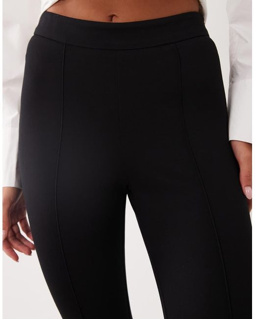 Nobody's Child Black Elastic Waist Ponte Kick Flare leggings