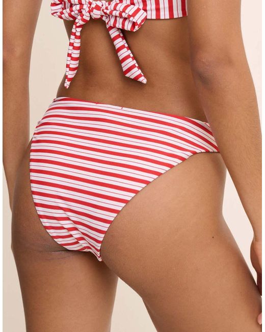 Nobody's Child Red Striped Bikini Bottoms