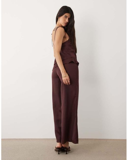 ASOS Brown Double Layer Jumpsuit