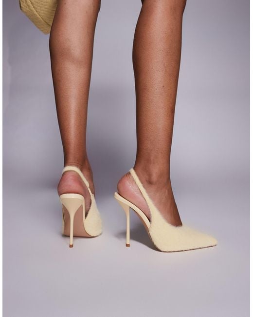 SIMMI Blue Simmi London Bexley Heeled Court Shoe