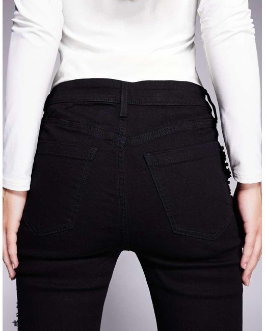 River Island Gray Embellished Bootcut Flared Jeans
