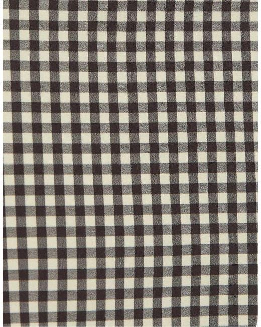Pull&Bear White Gingham Bikini Bottoms