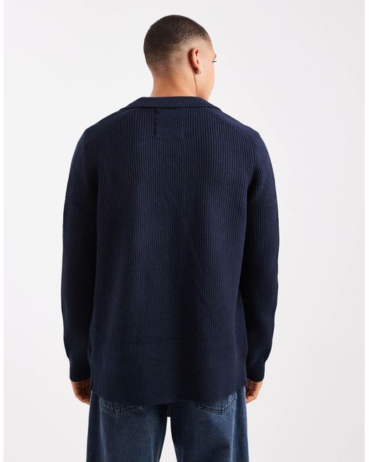 Threadbare – strickjacke in Blue für Herren