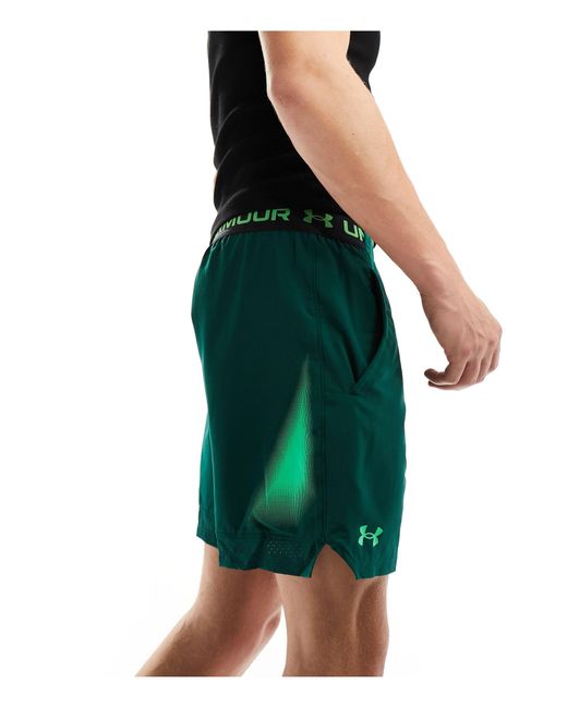 Under Armour Green Vanish Woven 6 Inch Graphic Shorts for men