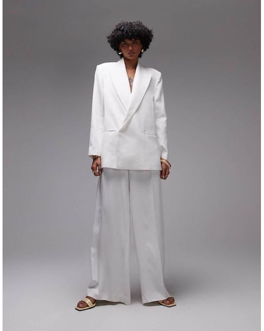 Mango Gray Tailored Straight Leg Trouser Co-ord