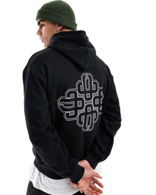 The Couture Club Black Emblem Hoodie for men