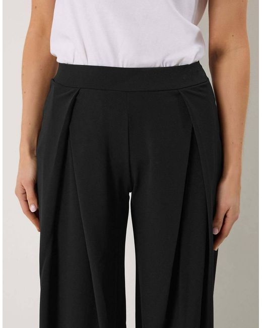 Long Tall Sally White Pleat Front Wide Leg Trousers