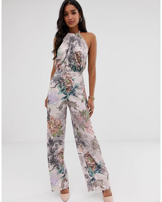 asos floral jumpsuit