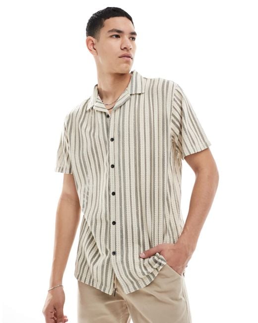 Brave Soul – kurzärmliges hemd in White für Herren