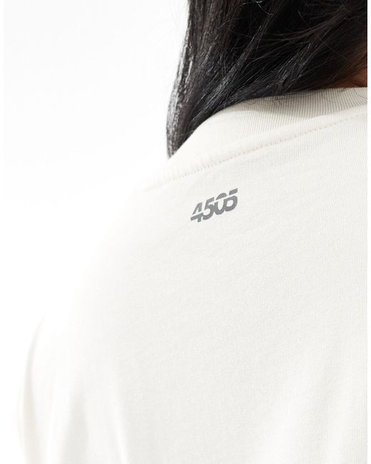 ASOS 4505 White Curve Icon Boxy Heavyweight Oversized T-shirt With Quick Dry