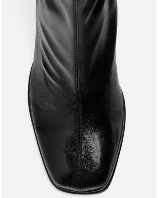 Stradivarius Black Basic Mid-heel Ankle Boots