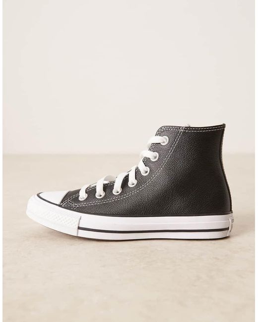 Converse Natural Chuck Taylor All Star Hi Leather Trainers