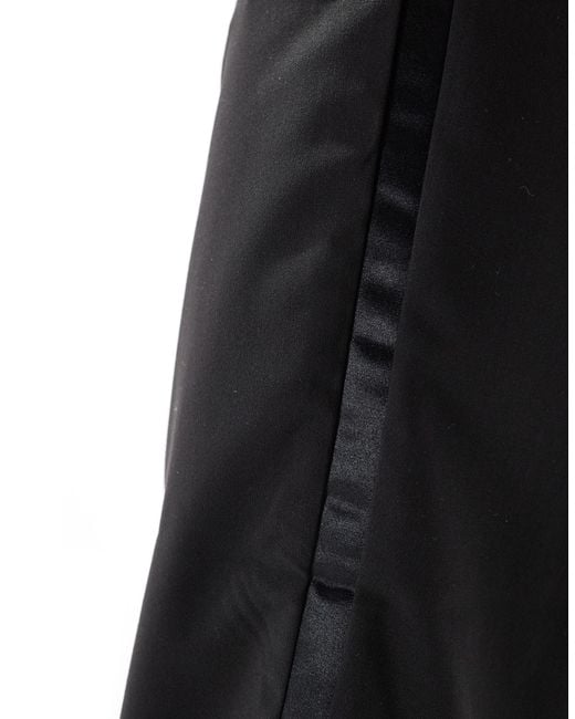 ASOS Black Flare Suit Trouser for men