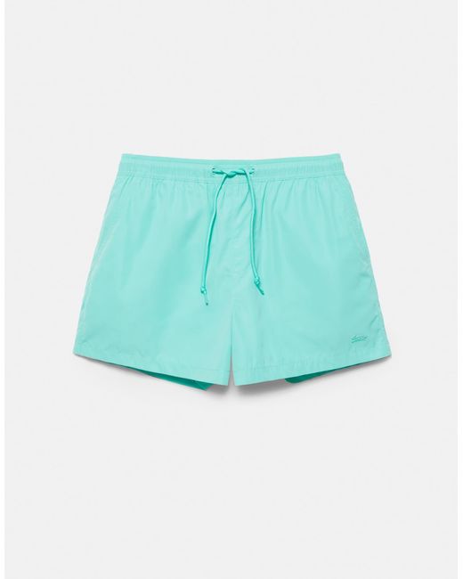 Pull&Bear – basic-badehose in Blue für Herren