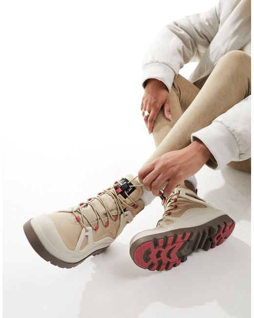 Palladium Pampa Lite Cage Wp Mid Ankle Boots in Natural Lyst UK