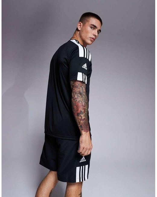 Adidas Originals Black Adidas Football Squadra 21 T-shirt for men