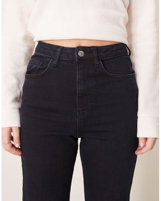 ASOS Natural Comfort Stretch Straight Leg Jean With Twisted Seam