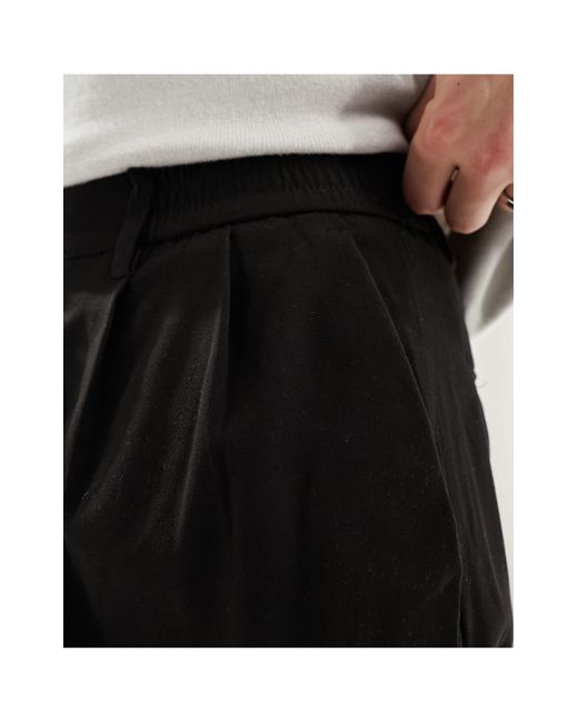 Pull&Bear White baggy Tailored Trouser for men