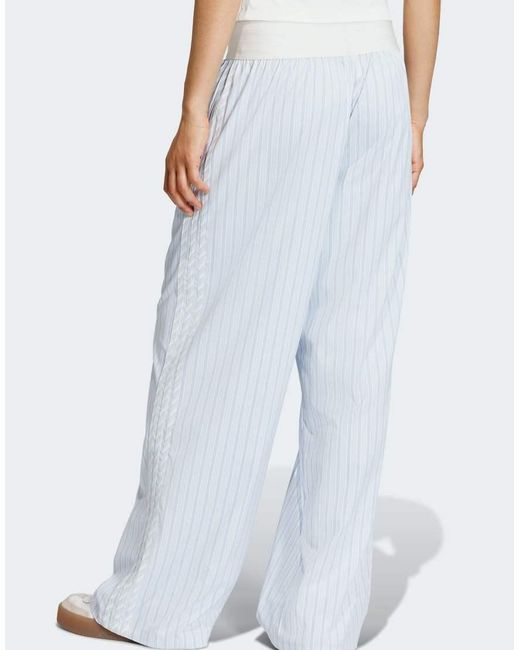 Adidas Originals Blue Poplin Pants