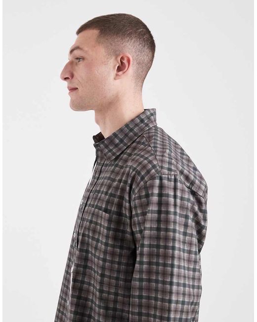 Only & Sons Gray Relaxed Fit Shirt for men
